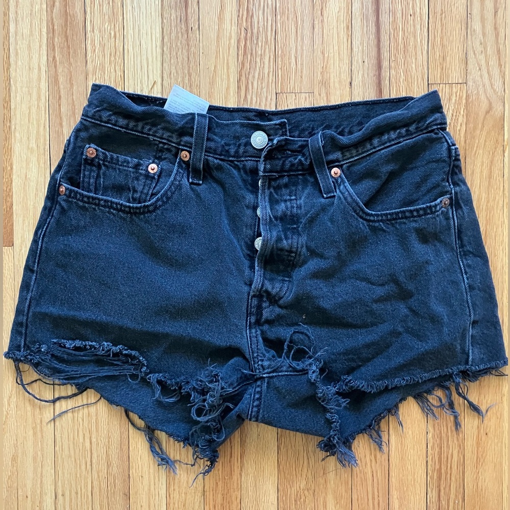 Levi’s 501 Black Denim Shorts